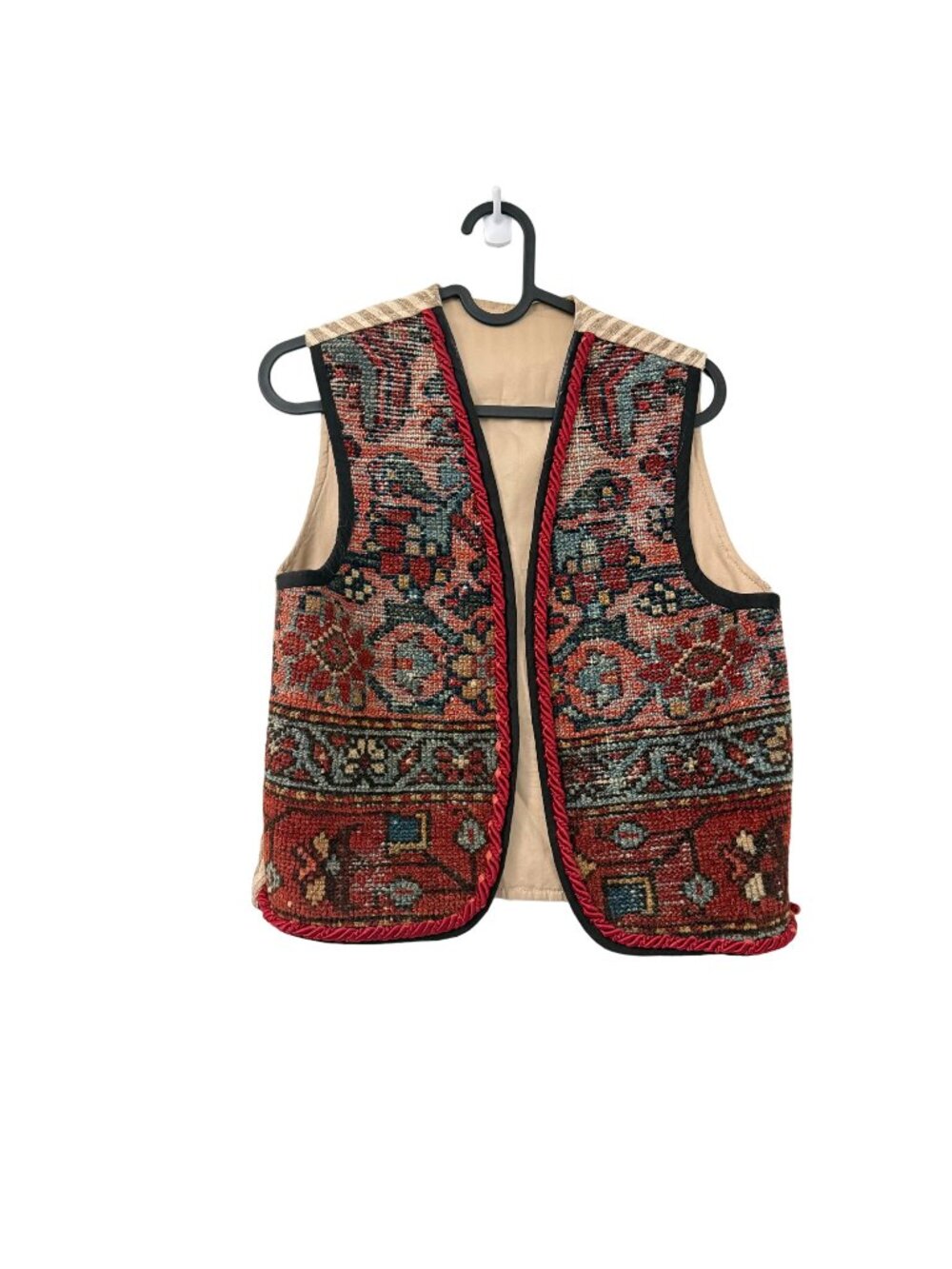 Vintage Handmade Wool Southwestern Boho Kilim Vest Womens Size Small